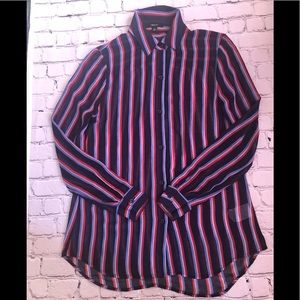 IMNYC Sheer Striped Blouse